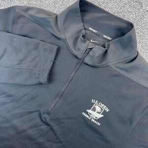 Nike Dry Core 1/2-Zip Cover-Up US Open Pebble Beach Golf‎ Pullover Men's M Black